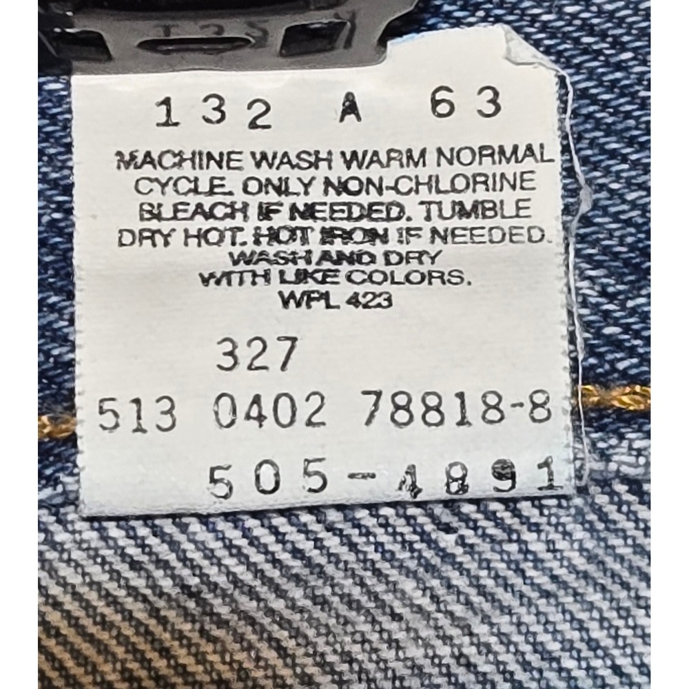 Vintage Y2K Levis 505 Jeans Mens 36x32 Made USA Regular Fit Straight Leg 2002 - Picture 3 of 7